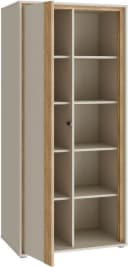 Mehrzweckregal FORTE beige Mauvella Eiche Sand 76x165x50 cm Bild 5