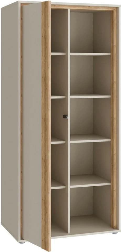 Mehrzweckregal FORTE beige Mauvella Eiche Sand 76x165x50 cm - Bild 5