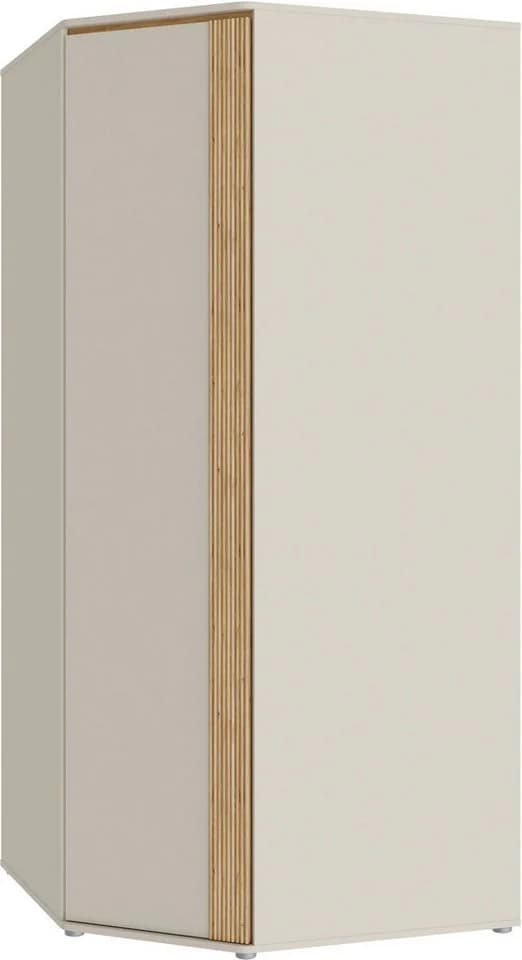 Eckkleiderschrank FORTE Sand/Mauvella Eiche Push-to-open - Bild 2