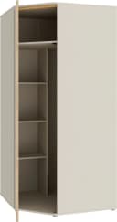 Eckkleiderschrank FORTE Sand/Mauvella Eiche Push-to-open Bild 3