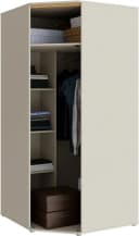 Eckkleiderschrank FORTE Sand/Mauvella Eiche Push-to-open Bild 4