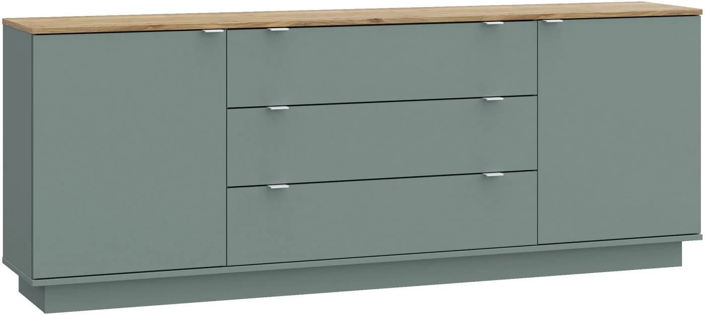 FORTE Sideboard Salbei Mauvella Eiche Moderner Stauraum