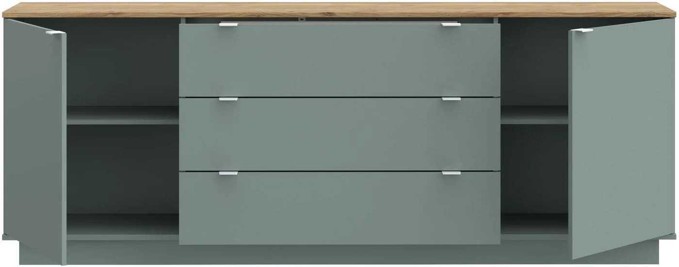 FORTE Sideboard Salbei Mauvella Eiche Moderner Stauraum - Bild 3