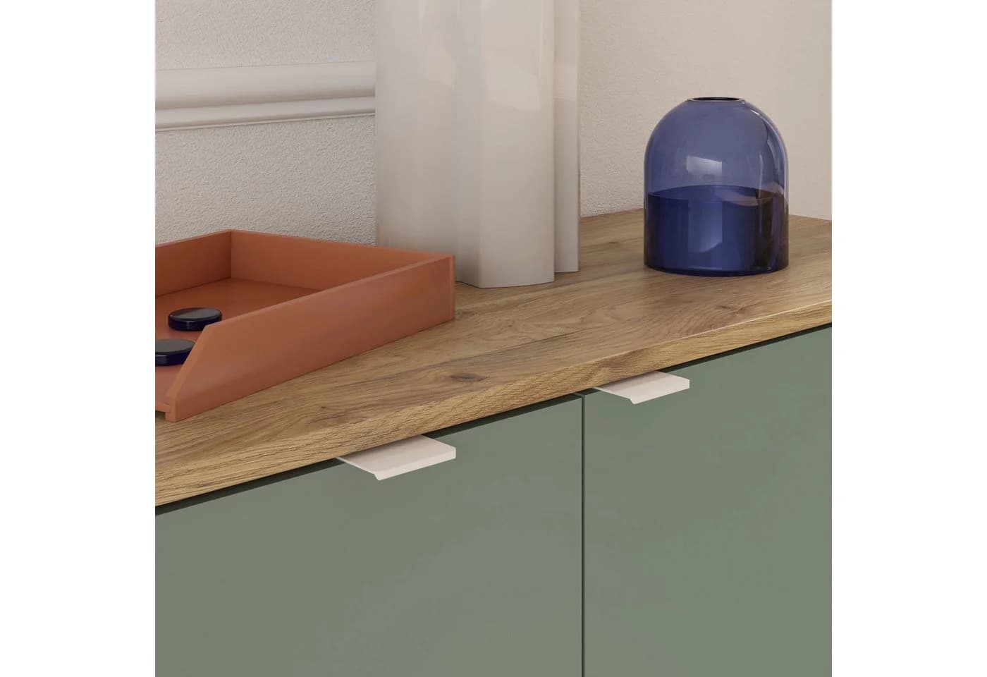 FORTE Sideboard Salbei Mauvella Eiche Moderner Stauraum - Bild 5