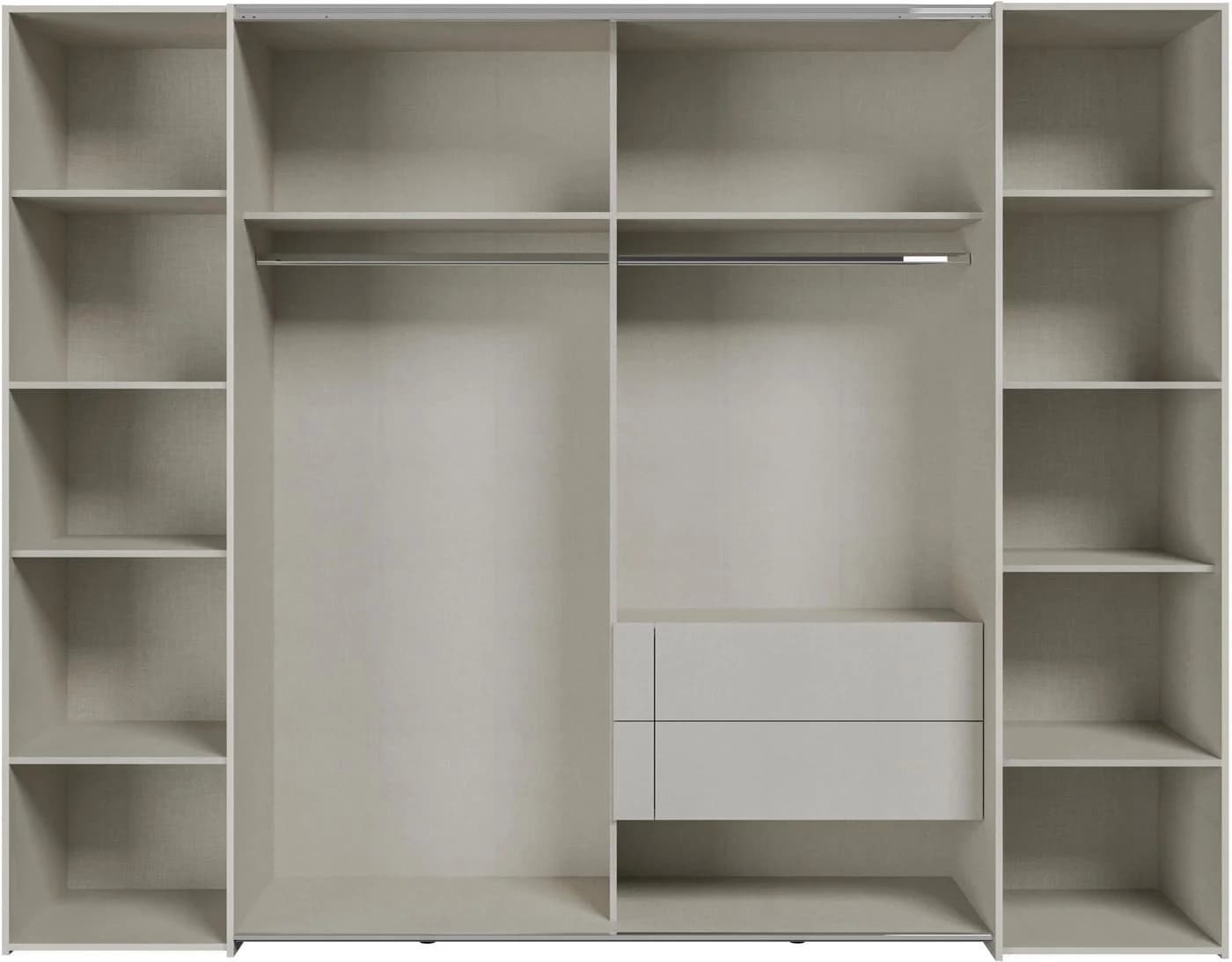 FORTE Dreh-/Schwebetürenschrank Narago Beige Schwebetüren - Bild 5