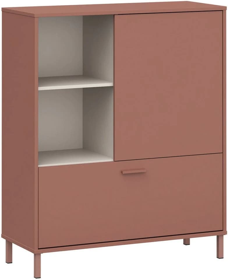 FORTE Hochkommode Milles Jugendzimmer Trendiges Dekor Vollauszug - Bild 4