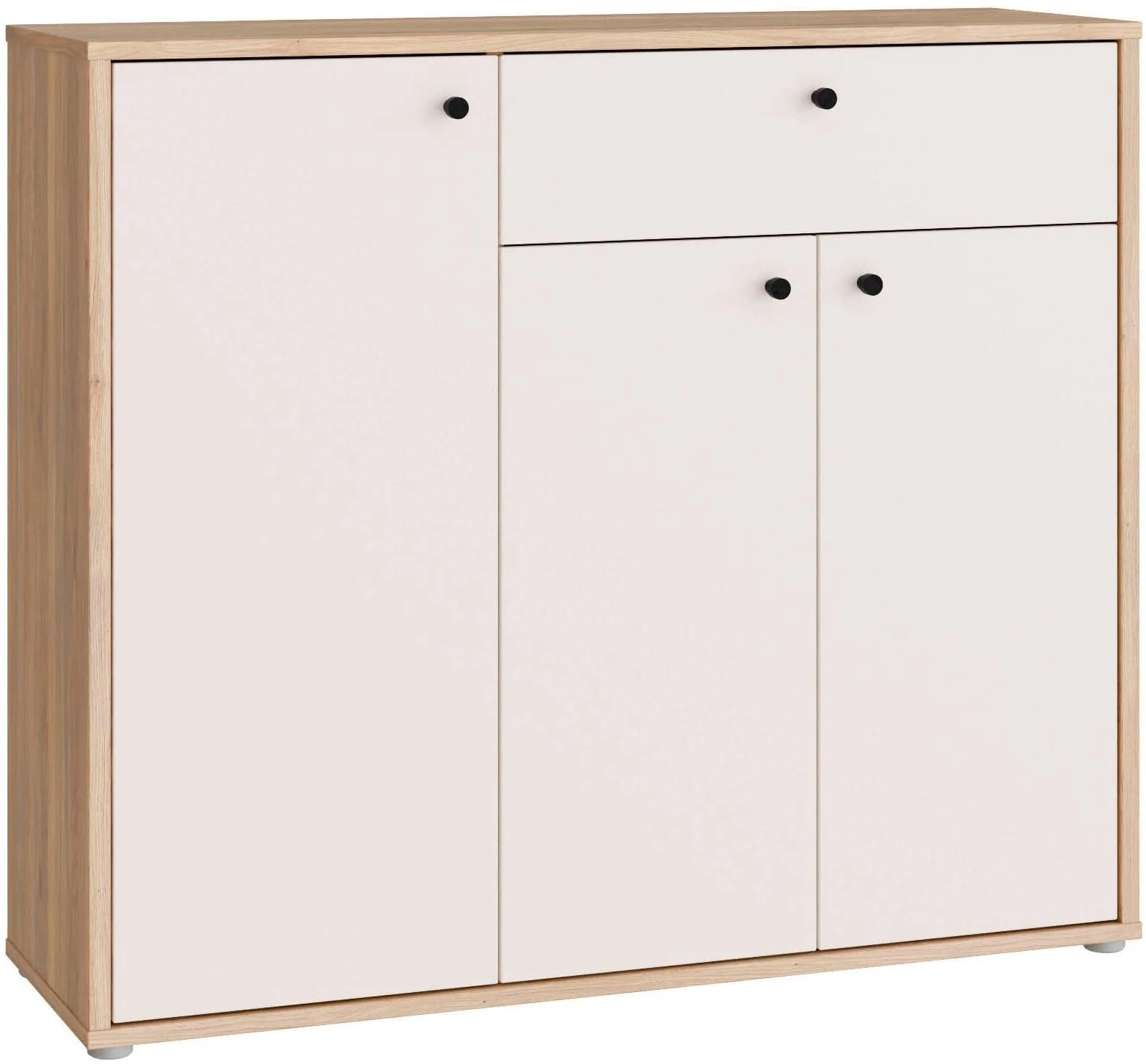 Schuhschrank FORTE Mauvella Eiche Sand Metallgriffe