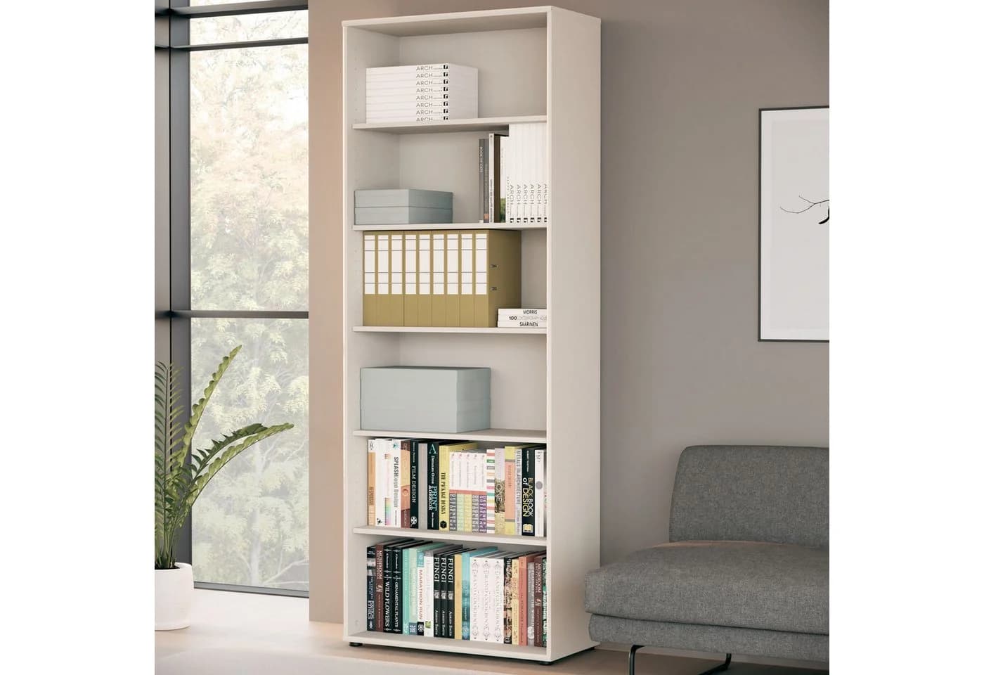 FORTE Tempra Regal Sand Büro Regal Standregal