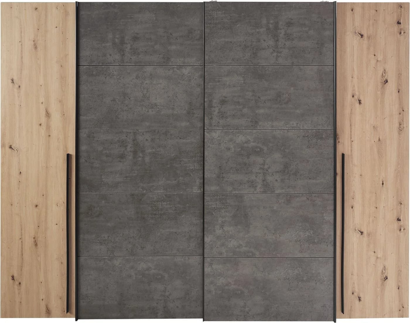 FORTE Kleiderschrank Narago Eiche Grau Modern - Bild 5
