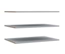 FORTE Einlegeboden 3-er Set Grau FSC Holzwerkstoff Bild 2
