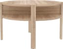 FORTE Beistelltisch Tobago Braun Runder Couchtisch mit Stauraum Bild 2