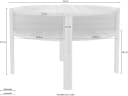 FORTE Beistelltisch Tobago Braun Runder Couchtisch mit Stauraum Bild 5
