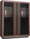 Highboard FORTE Savona Schwarz Hochglanz mit LED-Beleuchtung Bild 1