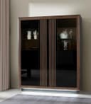 Highboard FORTE Savona Schwarz Hochglanz mit LED-Beleuchtung Bild 2
