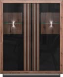 Highboard FORTE Savona Schwarz Hochglanz mit LED-Beleuchtung Bild 3