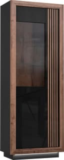 FORTE Highboard Savona Schwarz Hochglanz mit Beleuchtung Bild 1