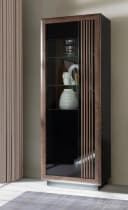 FORTE Highboard Savona Schwarz Hochglanz mit Beleuchtung Bild 2