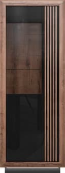 FORTE Highboard Savona Schwarz Hochglanz mit Beleuchtung Bild 3