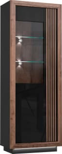 FORTE Highboard Savona Schwarz Hochglanz mit Beleuchtung Bild 4
