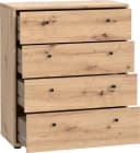 FORTE Kommode Tempra 4 Schubladen Braun Eiche Bild 5