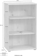 FORTE Regal Tempra Beige Holzoptik Mehrzweckregal Bild 4