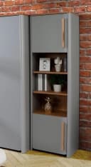 Standregal FORTE Surfino Grau mit Drehtür Bild 2