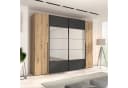 Kleiderschrank FORTE Rayong Schwarz Eiche FSC Bild 2