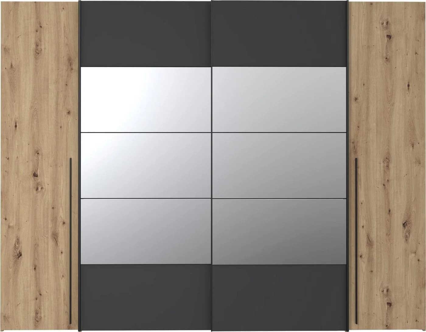 Kleiderschrank FORTE Rayong Schwarz Eiche FSC - Bild 3