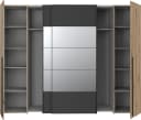 Kleiderschrank FORTE Rayong Schwarz Eiche FSC Bild 4