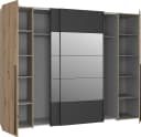Kleiderschrank FORTE Rayong Schwarz Eiche FSC Bild 5