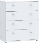 FORTE Kommode Tempra Weiß 4 Schubladen Modern Bild 2