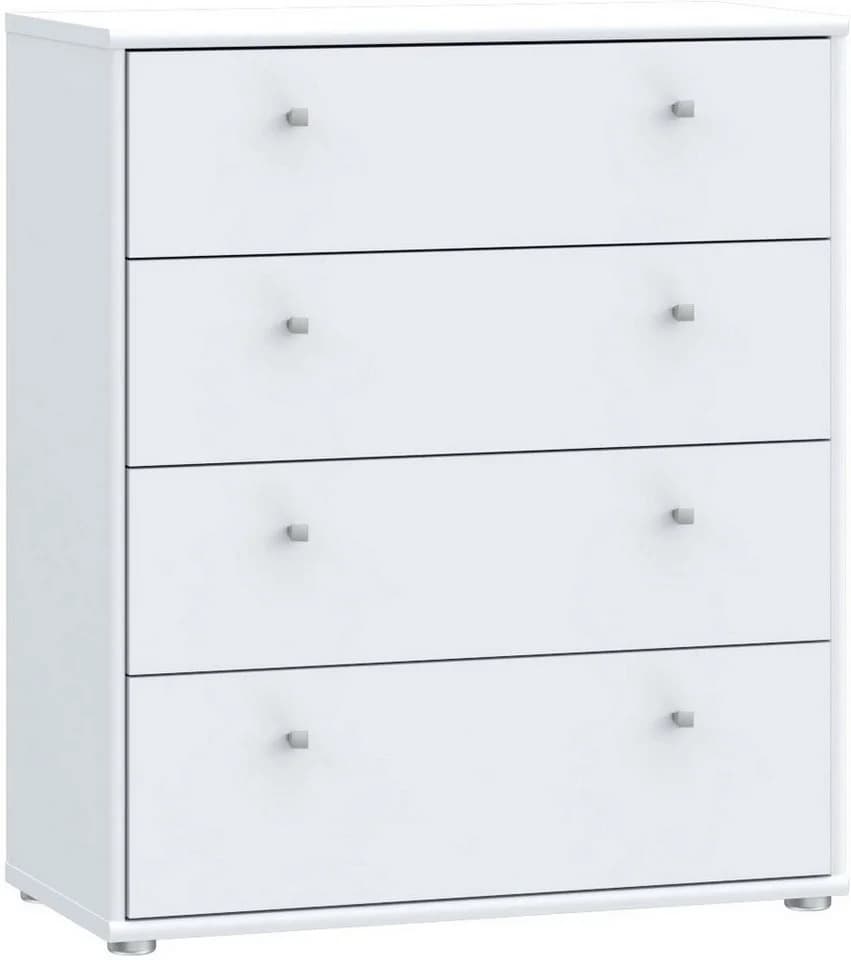 FORTE Kommode Tempra Weiß 4 Schubladen Modern - Bild 2