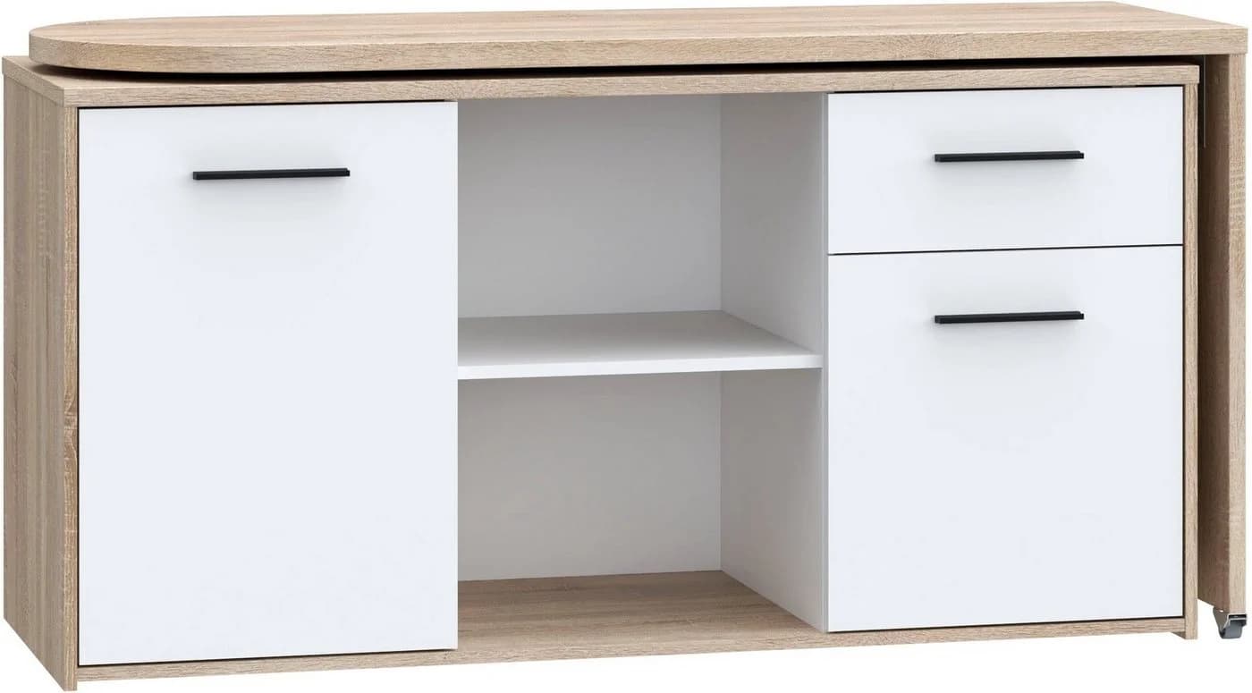FORTE Schreibtisch Aliklia Multifunktional mit ausschwenkbarer Tischplatte