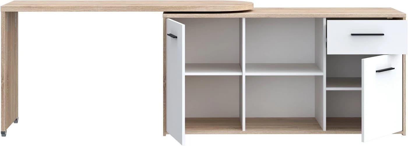FORTE Schreibtisch Aliklia Multifunktional mit ausschwenkbarer Tischplatte - Bild 3