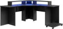 FORTE Gamingtisch Tezaur mit RGB-Beleuchtung Schwarz Bild 2