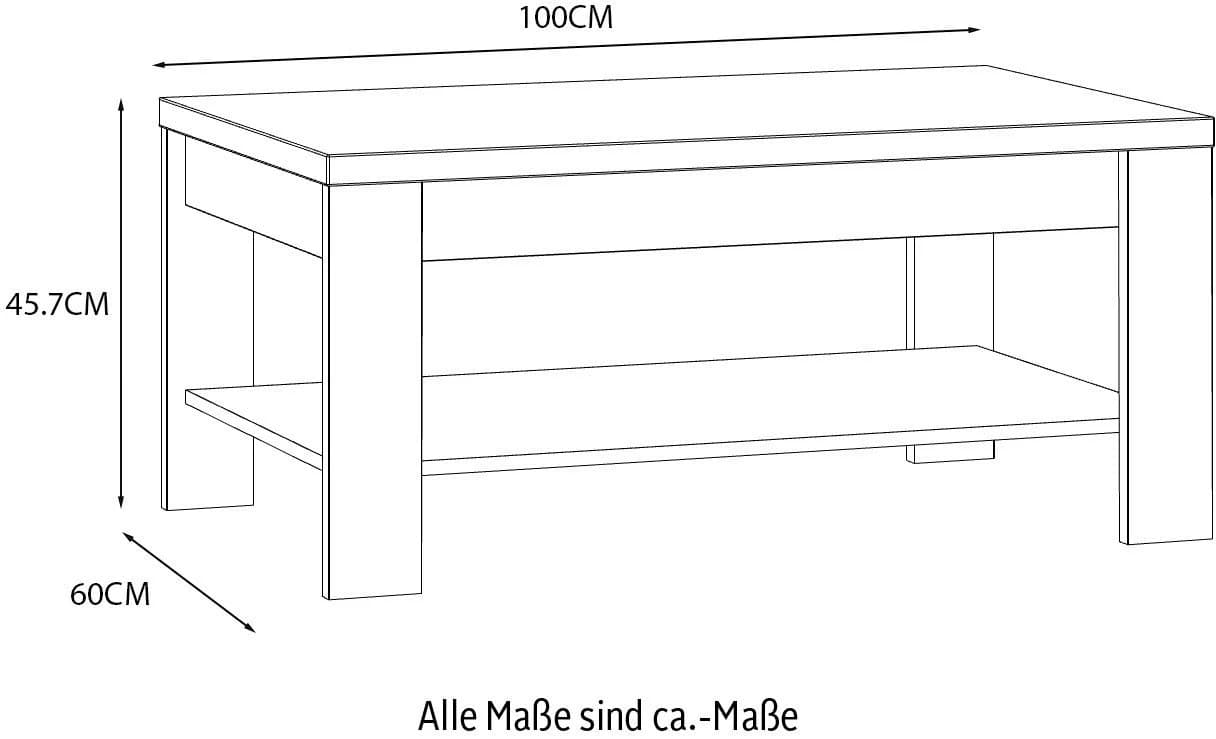 Couchtisch FORTE Bohol Grau Eiche - Bild 5
