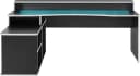 FORTE Gamingtisch Tezaur Schwarz mit RGB-Beleuchtung Bild 1