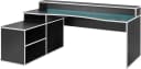 FORTE Gamingtisch Tezaur Schwarz mit RGB-Beleuchtung Bild 3