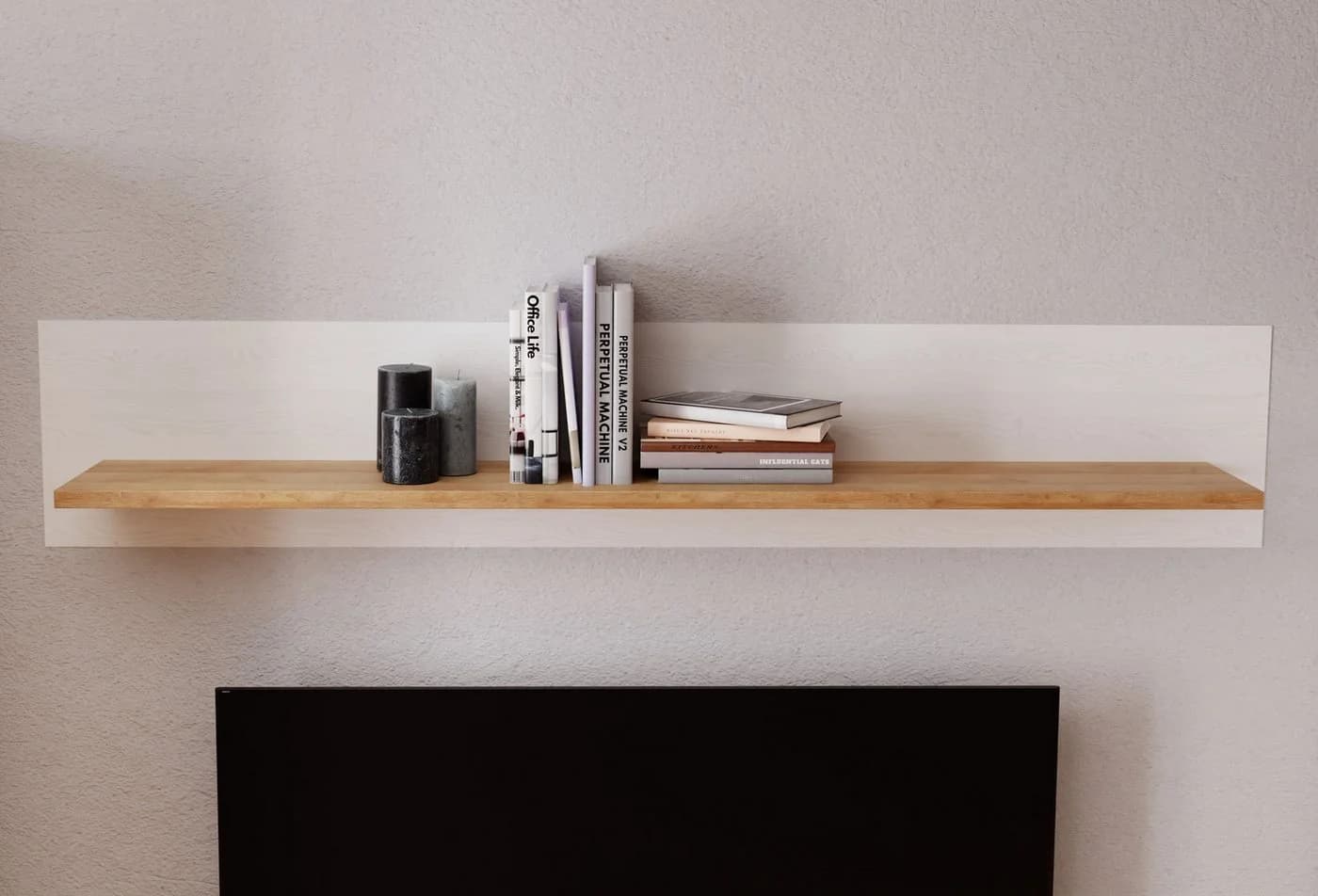 FORTE Wandboard Bohol Wandregal Landhausstil Eiche Lärche