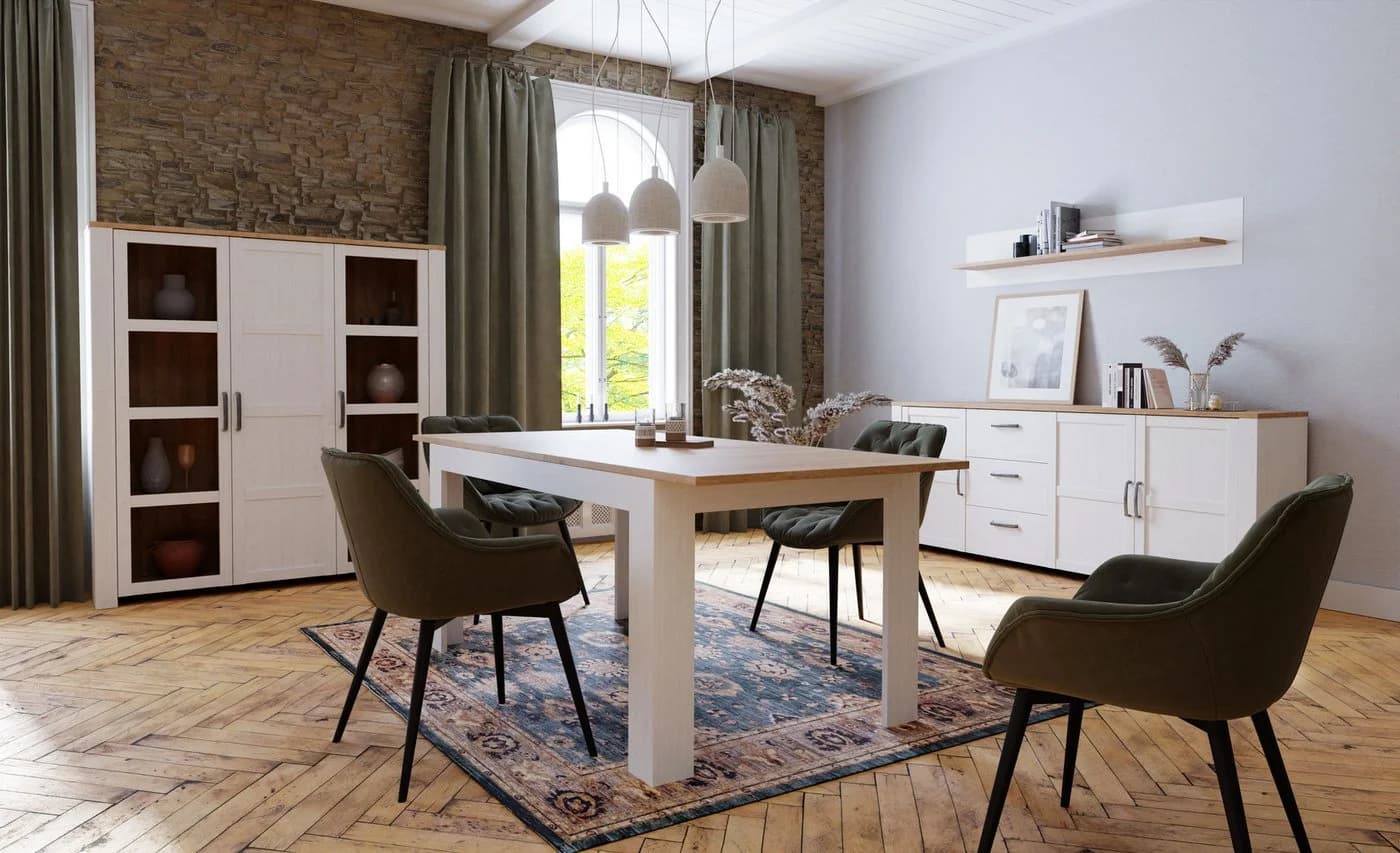 FORTE Wandboard Bohol Wandregal Landhausstil Eiche Lärche - Bild 3