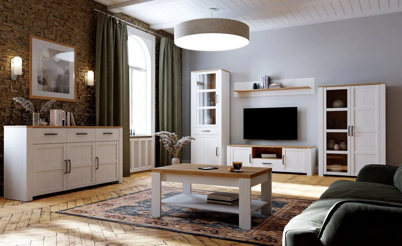 FORTE Wandboard Bohol Wandregal Landhausstil Eiche Lärche - Bild 4