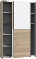 Home Affaire Wäscheschrank Ozzula Schwebetürenschrank Weiß Sonoma Eiche Bild 4