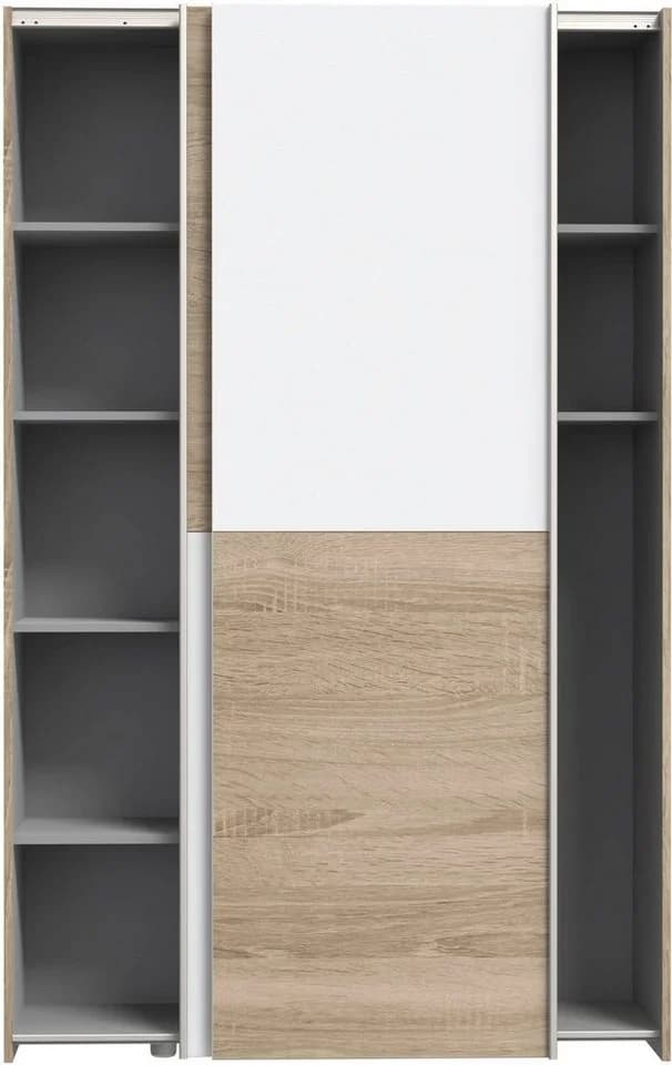 Home Affaire Wäscheschrank Ozzula Schwebetürenschrank Weiß Sonoma Eiche - Bild 5