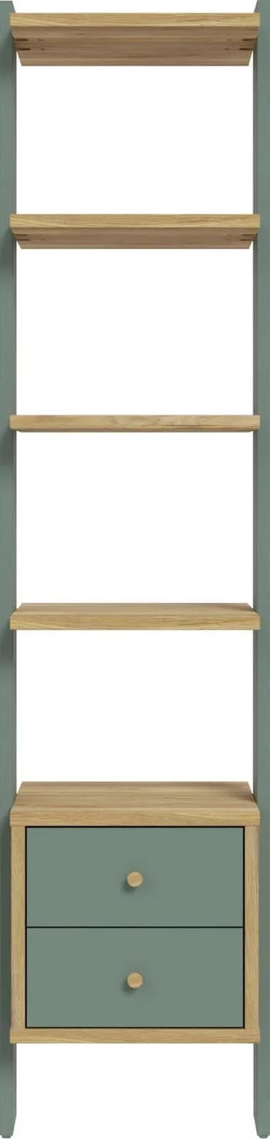 Standregal FORTE Grün Braun 4 Ablageflächen Holzwerkstoff - Bild 2