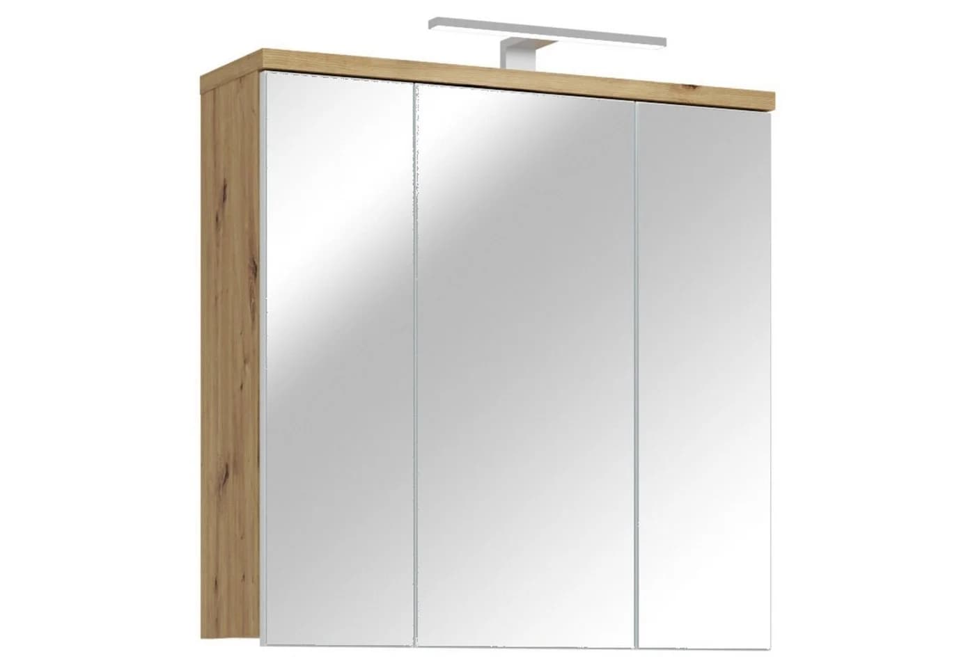 FORTE Badezimmerspiegelschrank Artisan Eiche LED-Beleuchtung - Bild 2