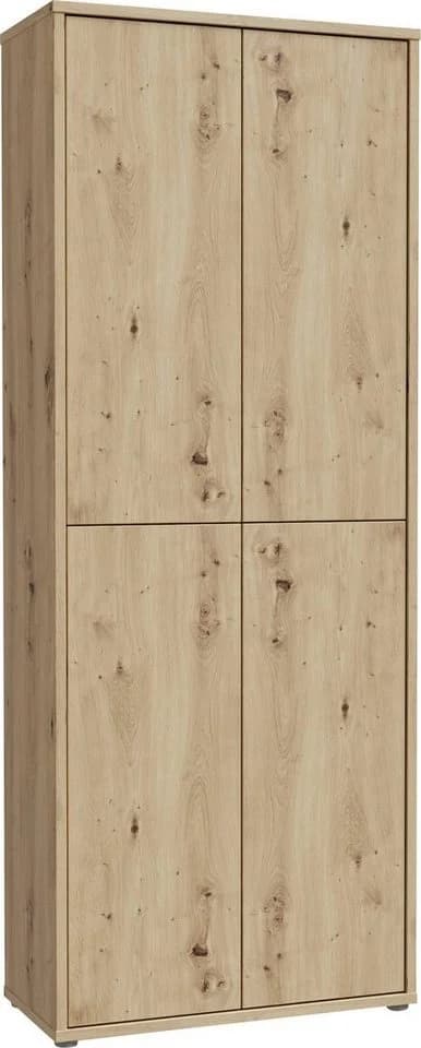 FORTE Schuhschrank Alice Springs 4 Türen Braun Holzwerkstoff - Bild 2
