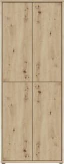 FORTE Schuhschrank Alice Springs 4 Türen Braun Holzwerkstoff Bild 3
