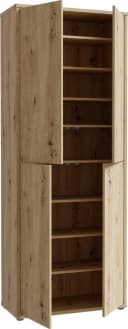 FORTE Schuhschrank Alice Springs 4 Türen Braun Holzwerkstoff Bild 5