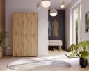 FORTE Schuhschrank Alice Springs 16 Böden Push-to-Open Braun Bild 1