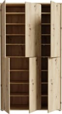 FORTE Schuhschrank Alice Springs 16 Böden Push-to-Open Braun Bild 4